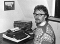 Rudolf Gier an der Schreibmaschine Rudolf Gier an der Schreibmaschine