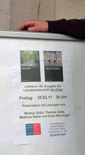 Plakat Hand auf dem Plakat