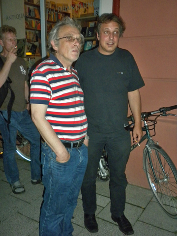 Kleinverleger Peter Ludewig und Thomas Glatz