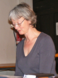 Caroline Hartge las ihren Essay 'Mono(d)gatari' sowie neuere Gedichte Caroline Hartge